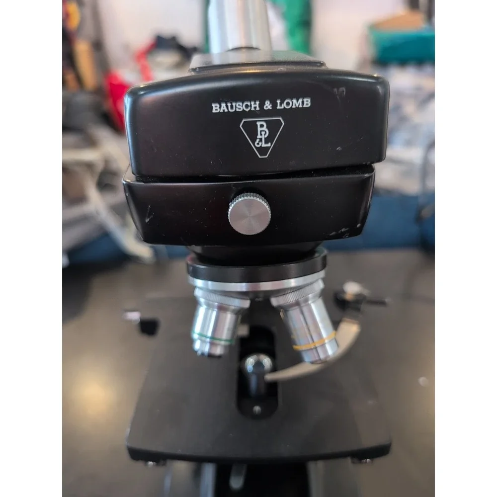 Bausch & Lomb Microscope Black With Objectives